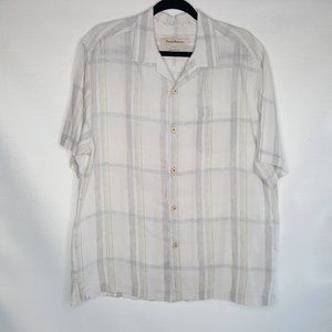 TOMMY BAHAMA Button Front Casual Linen Shirt M Ori
